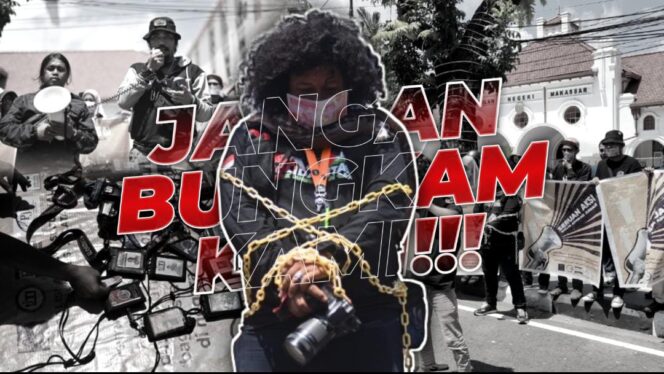 
Koalisi Advokasi Jurnalis Sulsel Gelar Aksi Damai depan PN Makassar