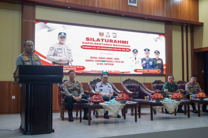 
Kapolrestabes Makassar Gelar Silaturahmi Dengan Dewan Lorong di Kecamatan Rappocini