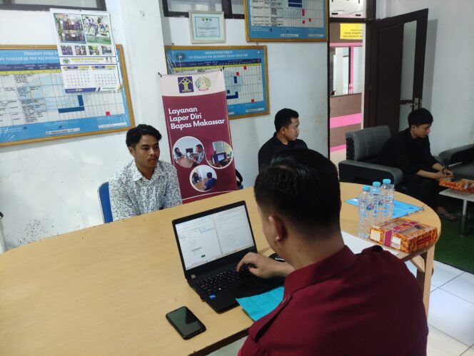 
101 Mantan Napi di Maros Ikuti Program Laporanta’ Dari Bapas  Kelas I Makassar