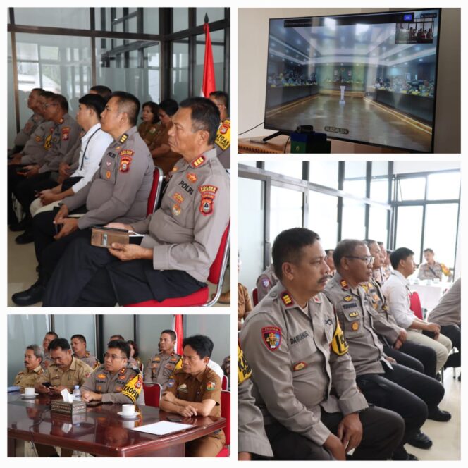 
Polres Toraja Utara Ikuti Rakor Secara Virtual Bersama Dukung Swasembada Pangan