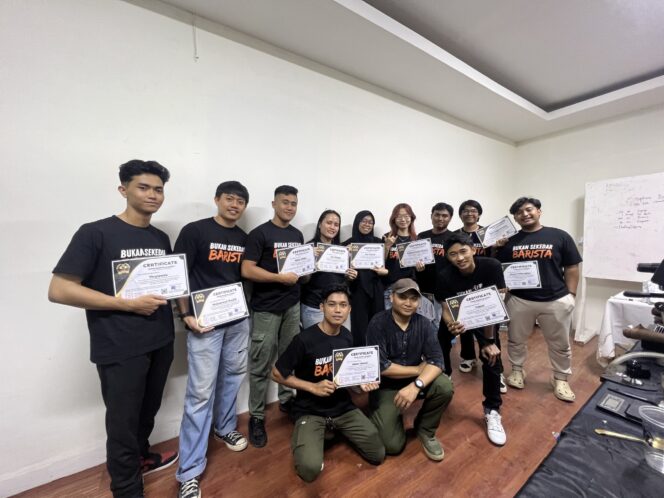 
Kursus Barista Kota Palu Batch 27 Sukses diselenggarakan Verso Barista Academy