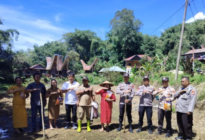 
Polisi Bersama Pihak Terkait Tanam Jagung di Bangkelekila’ Toraja Utara Manfaatkan Lahan Produktif