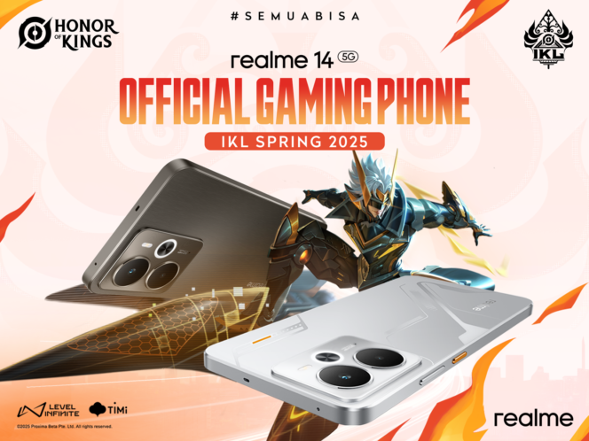 
realme Jadi Official Gaming Phone Honor of Kings Indonesia Kings Laga Spring 2025